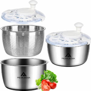 5.3L Stainless Steel Salad Spinner